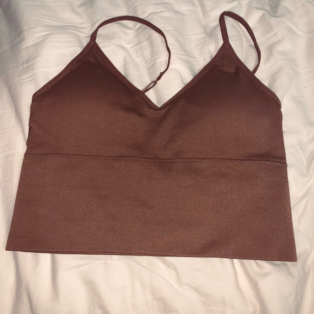 Brown dynamite seamless bra top